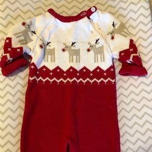 Baby Christmas Sweater Body Suit